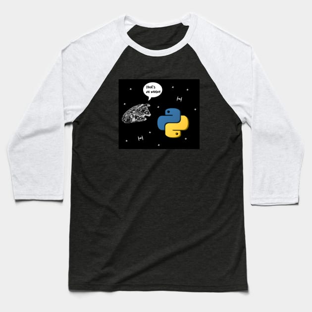 That's No Moon Baseball T-Shirt by Peachy T-Shirts